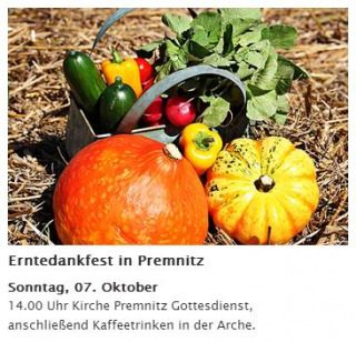 Erntedankfest in Premnitz, besonderer Gottesdienst, Premnitz